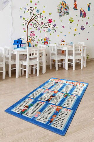 Covor, Learning Maths , 50% TESTURĂ DE catifea/50% poliester, Multicolor