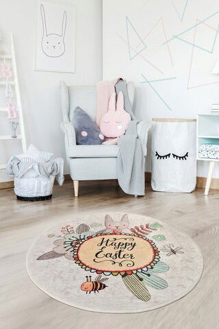 Covor, Baby Rabbit , 50% TESTURĂ DE catifea/50% poliester, Multicolor
