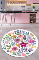 Covor, Drenaj Çap 200, 50% TESTURĂ DE catifea/50% poliester, Multicolor