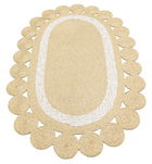 Covor de hol, Ptn 04 Natural White , 100% POLIPROPILEN/IUTA/BUMBAC RECICLAT, Cremă