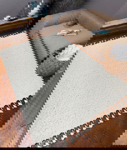 Covor, 0277I , 120x180 cm, Poliester, Alb