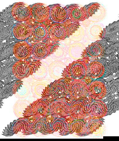 Covor, 00012A , 90x150 cm, Iuta, Multicolor