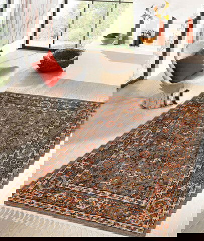 Covor de hol, 80117A , 80x150 cm, Poliester, Multicolor