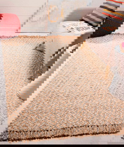 Covor, 00017A , 90x150 cm, Iuta, Natural