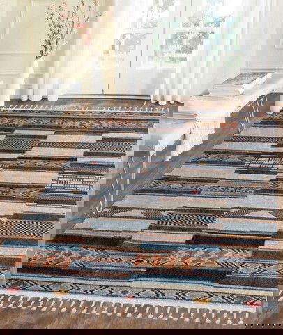 Covor, 80241A , 200x290 cm, Poliester, Crem / Antracit