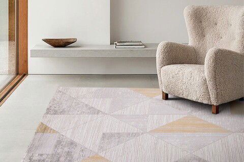 Covor, 45605 Milas, 160x230 cm, Fibre acrilice, Galben