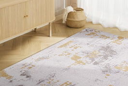 Covor, 46018 Milas, 160x230 cm, Fibre acrilice, Galben