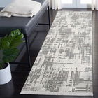 Covor, Basak 0183A, 80x200 cm, Polipropilena, Gri/Alb