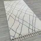 Covor, Meta 1553A, 100x150 cm, Poliester, Alb / Gri