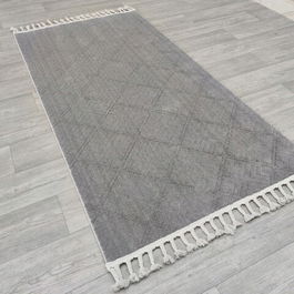 Covor, Meta 1549A, 80x300 cm, Poliester, Gri