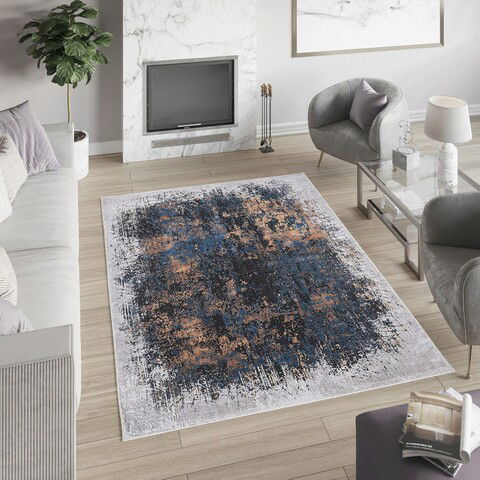 Covor, Woopamuk035, 80x150 cm, Bumbac, Multicolor