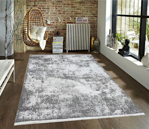 Covor de hol, 0075, 80x150 cm, 30% POLIESTER/70% POLIPROPLEN, Gri deschis