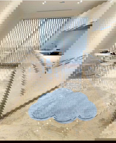 Covor, Cloud Plush, 80x120 cm, Poliester, Gri deschis