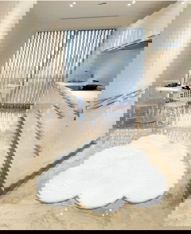 Covor, Cloud Plush, 80x120 cm, Poliester, Alb