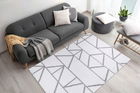 Covor, Puffy 7750, 120x170 cm, Poliester, Alb / Gri