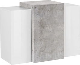 Dulap de perete Tecnos, plastic, gri/alb, 90 x 38 x 66 cm