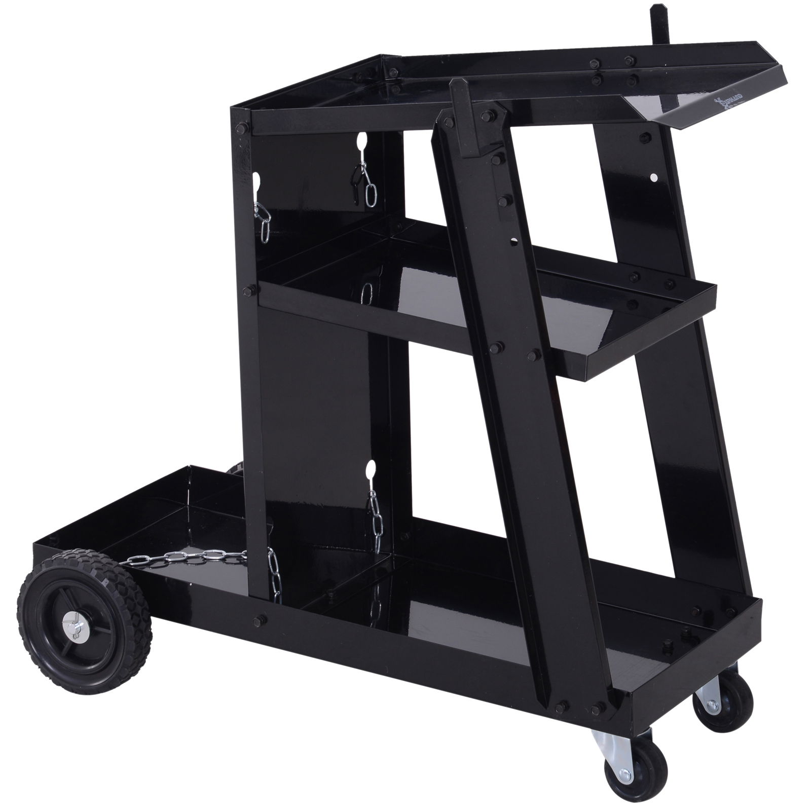 Durhand carucior atelier, suport instalatie sudat, 71x39x70cm | AOSOM RO