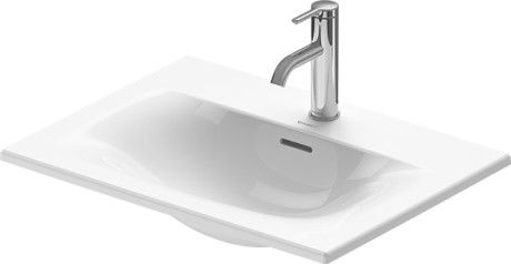 Lavoar Duravit Viu 60x45cm montare pe mobilier WonderGliss alb