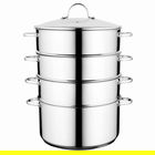 Set de gatit la abur 5 piese BergHOFF, Essentials Comfort, inox 18/10, 8.5 L