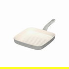 Tigaie grill BergHOFF, Leo Balance Moonmist , 24 x 24 cm, 1.8 L, aluminiu reciclat, strat antiaderent