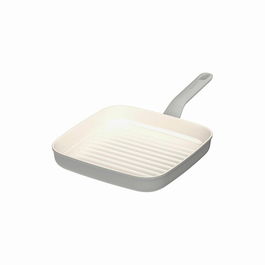 Tigaie grill BergHOFF, Leo Balance Moonmist , 24 x 24 cm, 1.8 L, aluminiu reciclat, strat antiaderent