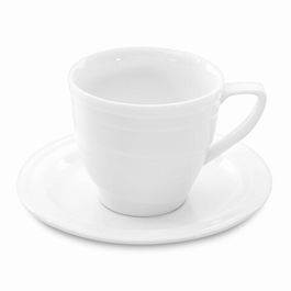 Ceasca cu farfurie pentru cafea BergHOFF, Essentials Hotel, 120 ml, portelan durabil,