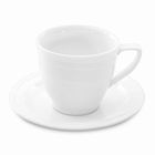 Ceasca cu farfurie pentru cafea BergHOFF, Essentials Hotel, 150 ml, portelan durabil