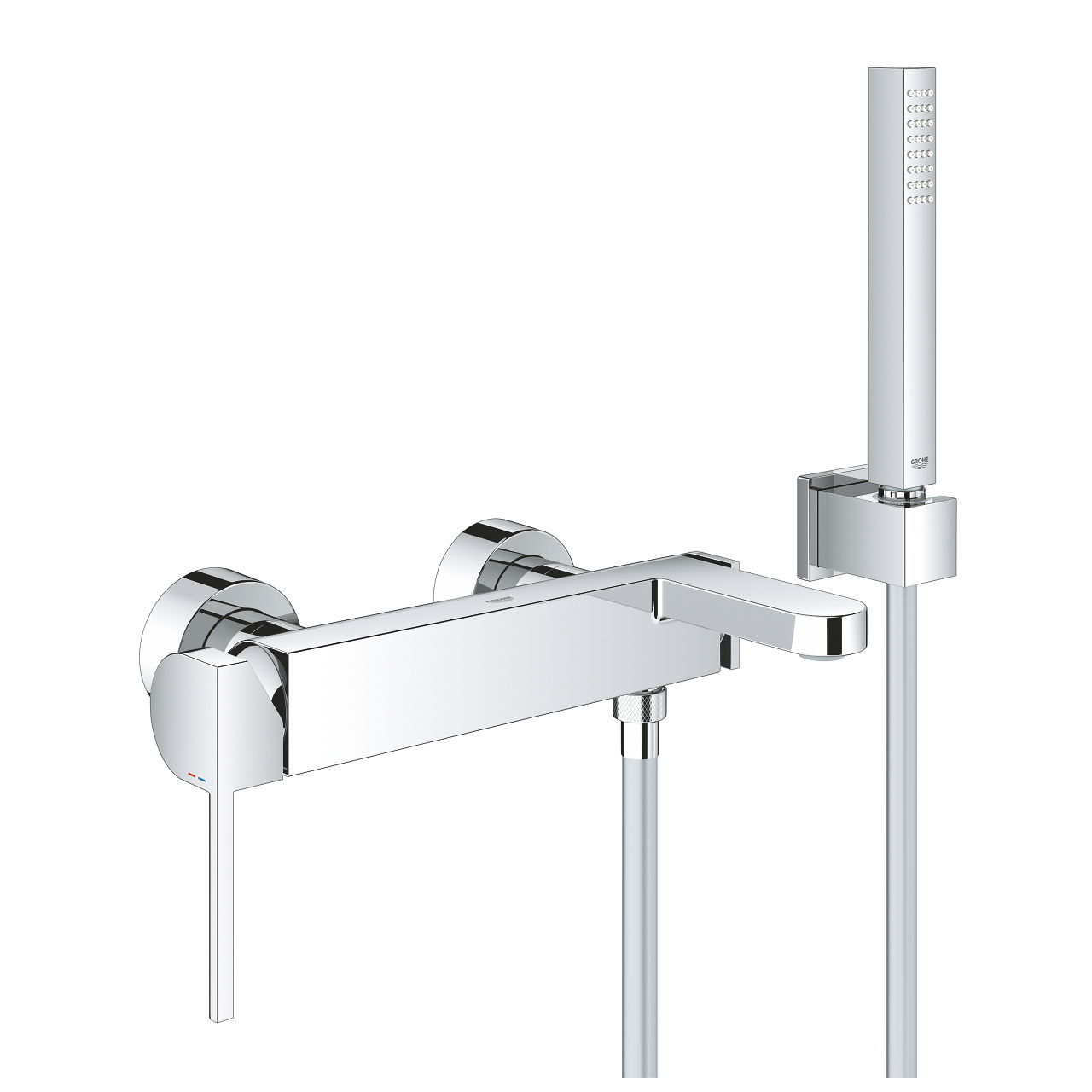 Baterie cada Grohe Plus cu set de dus cu agatatoare crom