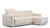 Coltar Extensibil Bellisimi Small Bej, Sezlong pe Dreapta, cu Lada de Depozitare, tapitat cu Stofa, Tetiere Reglabile, l248xA173xH85-103 cm