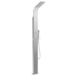 Dus de exterior din otel inoxidabil, Sisi Outdoor Curved Aluminiu, L15xl44xH210 cm