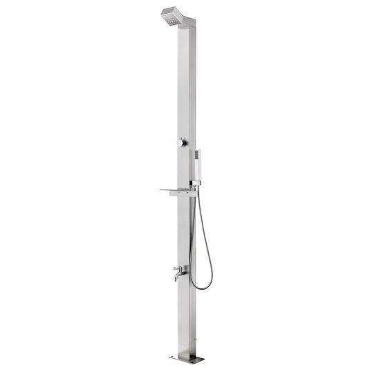 Dus de exterior din otel inoxidabil, Sima Outdoor Aluminiu, L20xl12xH220 cm
