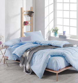 Lenjerie de pat dubla, Düzboya, EnLora Home, 65% Bumbac/35% Poliester