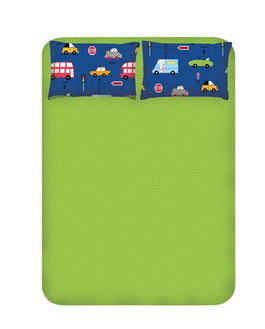 Set de pat dublu 3 piese, Paula, EnLora Home, Bumbac Ranforce