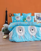 Set cuvertura dubla 3 piese, Aslan Kral, EnLora Home, Bumbac Ranforce