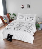 Set cuvertura dubla 3 piese, Compari, EnLora Home, Bumbac Ranforce