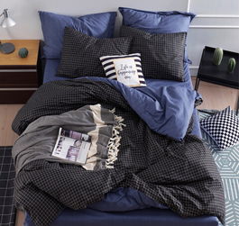 Set cuvertura dubla 3 piese, Oslo, EnLora Home, Bumbac Ranforce