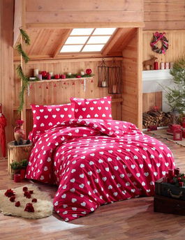 Set lenjerie de pat pentru o persoana 2 piese, Chole, EnLora Home, Bumbac Ranforce