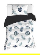 Set lenjerie de pat pentru o persoana 2 piese, Dominik, EnLora Home, Bumbac Ranforce