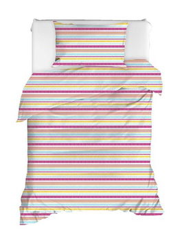 Set lenjerie de pat pentru o persoana 2 piese, İva, EnLora Home, Bumbac Ranforce