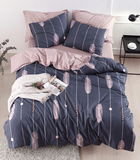 Set lenjerie de pat pentru o persoana 2 piese, Modena, EnLora Home, Bumbac Ranforce