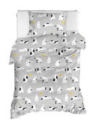 Set lenjerie de pat pentru o persoana 2 piese, Liana, EnLora Home, Bumbac Ranforce