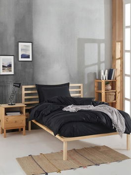 Set lenjerie de pat pentru o persoana 2 piese, Fresh Color, EnLora Home, Bumbac Ranforce