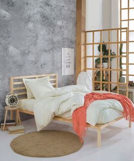 Set lenjerie de pat pentru o persoana 2 piese, Fresh Color, EnLora Home, Bumbac Ranforce