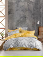 Lenjerie de pat pentru o persoana, Gray, EnLora Home, Bumbac Ranforce