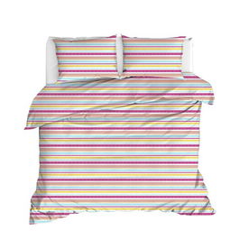 Set cuvertura dubla 3 piese, İva, EnLora Home, Bumbac Ranforce