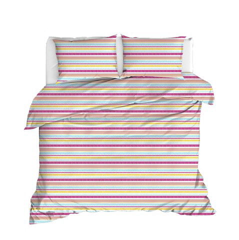 Set cuvertura dubla 3 piese, İva, EnLora Home, Bumbac Ranforce