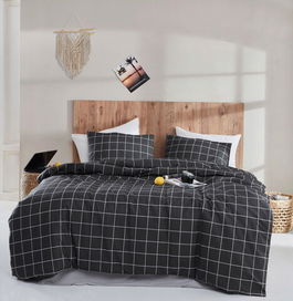 Set cuvertura dubla 3 piese, Piga, EnLora Home, Bumbac Ranforce