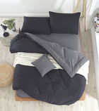 Lenjerie de pat dubla, Mix, EnLora Home, 65% Bumbac/35% Poliester