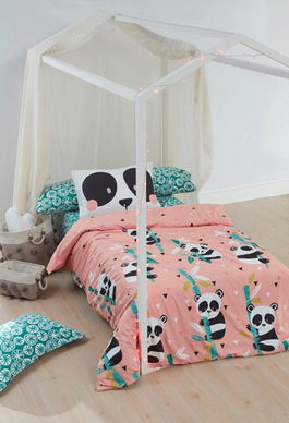 Lenjerie de pat pentru o persoana, Panida, EnLora Home, Bumbac Ranforce