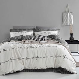 Lenjerie de pat dubla, Print, EnLora Home, Bumbac Ranforce